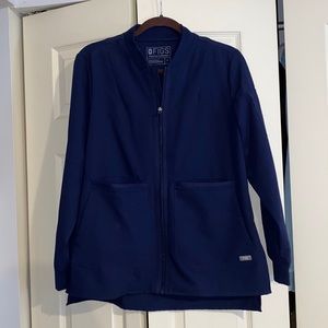 FIGS Bellery Navy Blue Lab Coat